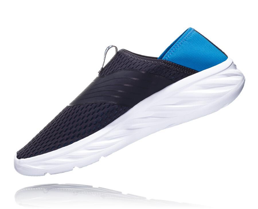 Hoka One One Sandals Mens Navy/White - ORA Recovery - 81243HLOD